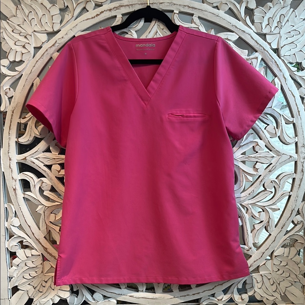 Bubble Gum Pink Scrub Set